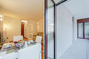 Family Apartment, 1 Bedroom, Balcony (Locarno Best Place near Piazza Grande) | Private kitchen | Espresso maker, dining table