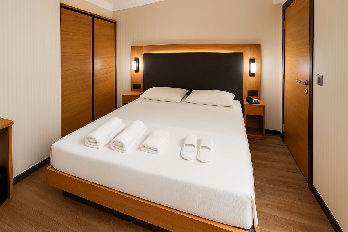 Economy-Zimmer | 1 Schlafzimmer, Bettwäsche aus ägyptischer Baumwolle