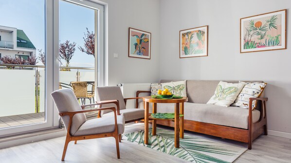 Apartament (104/13) | Aire de séjour | Téléviseur au plasma de 30 po avec télévision par câble, téléviseur