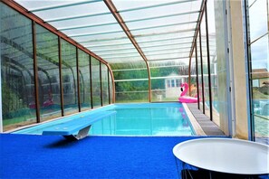 Indoor pool, a heated pool