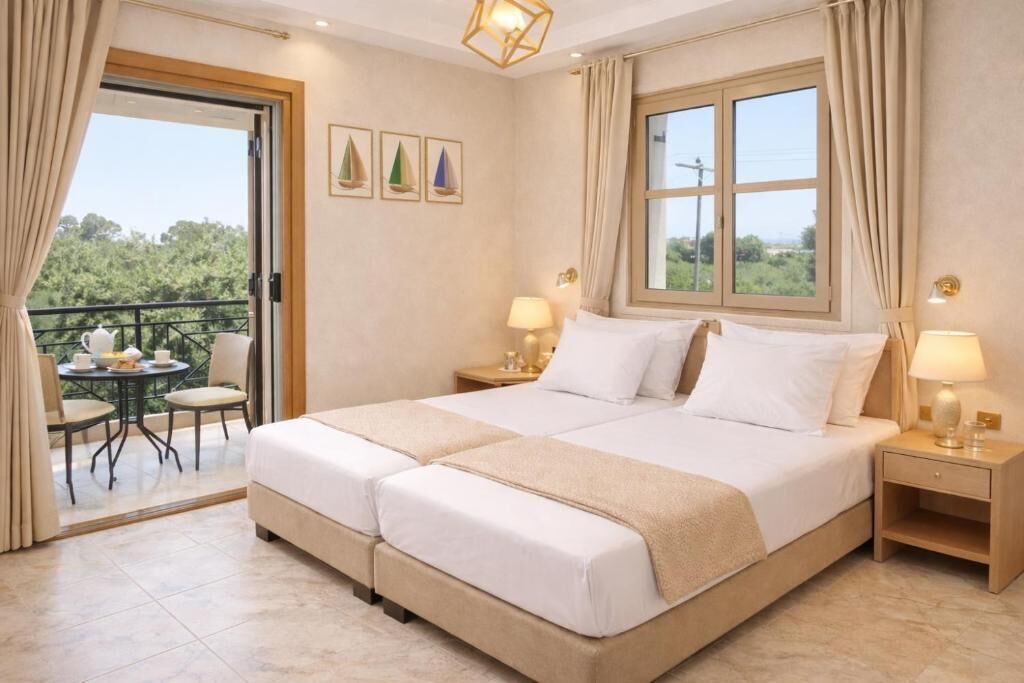 Romantic Double or Twin Room, 1 Bedroom, Non Smoking, Mountain View | Egyptian cotton sheets, premium bedding, down comforters