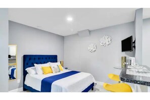 Iron/ironing board, free WiFi, bed sheets