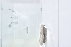 Hair dryer, towels