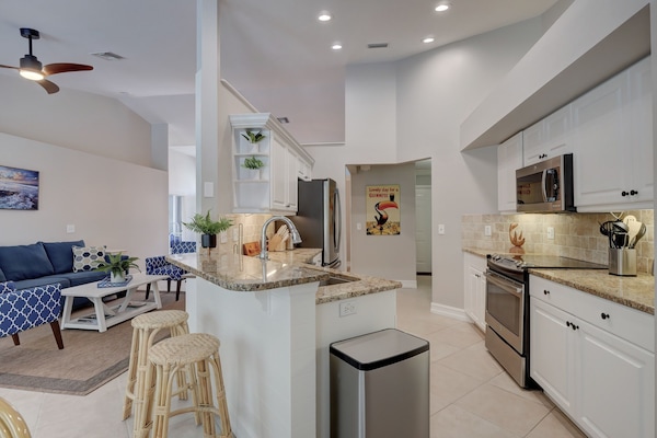 Fully stocked chef's kitchen