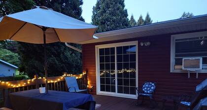 Charming three bedroom home with spacious deck, near Elk Creek
