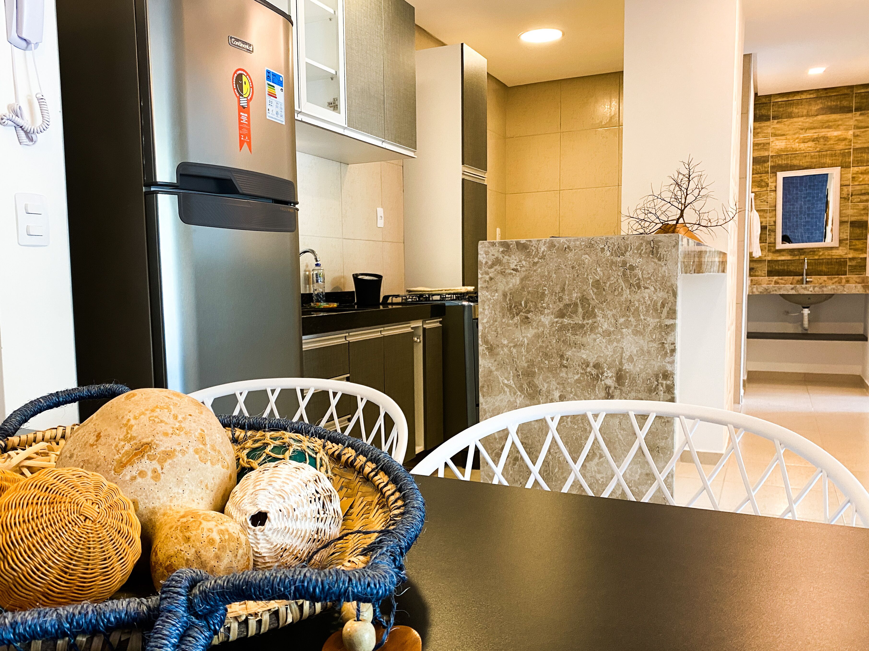 Comfort Apartment | Private kitchen | Fridge, dishwasher, cookware/dishes/utensils