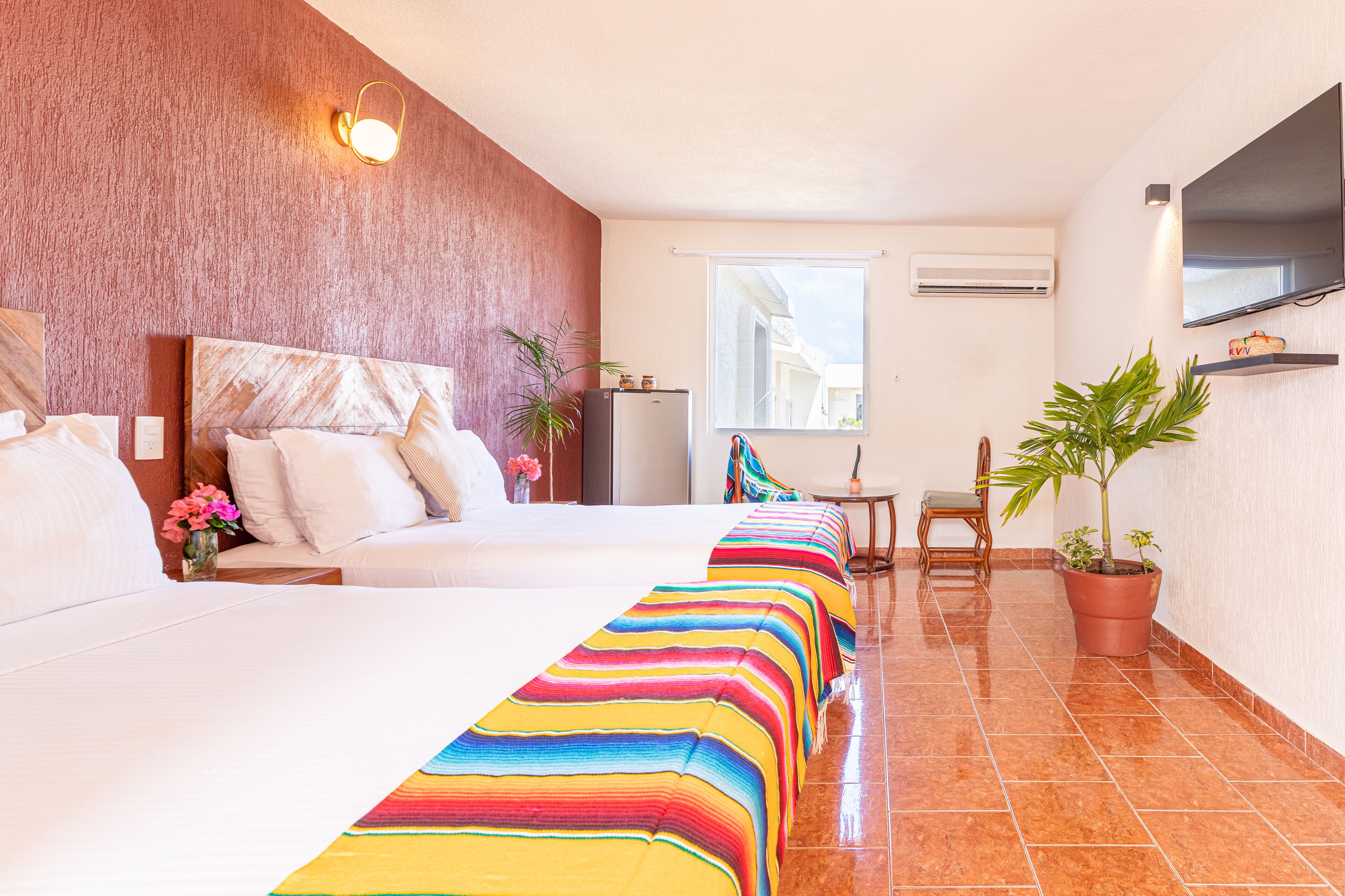habitacion doble | premium bedding, select comfort beds, blackout curtains, free wifi