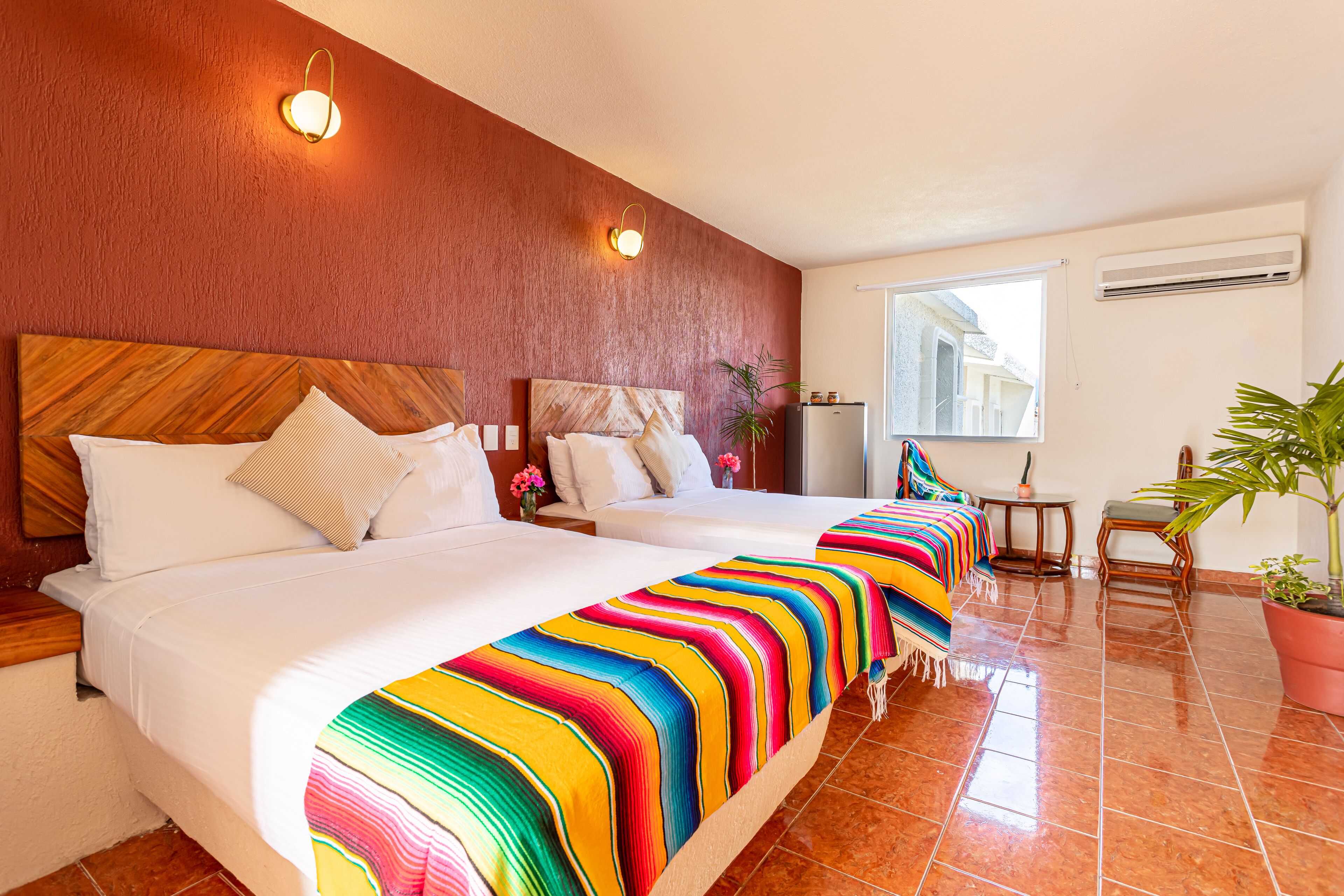 habitacion doble | premium bedding, select comfort beds, blackout curtains, free wifi