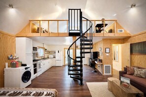 Interior - Romantic Cabin: Hot Tub, Fire Pit, Indoor & Outdoor Living, EV Charger (Martin)