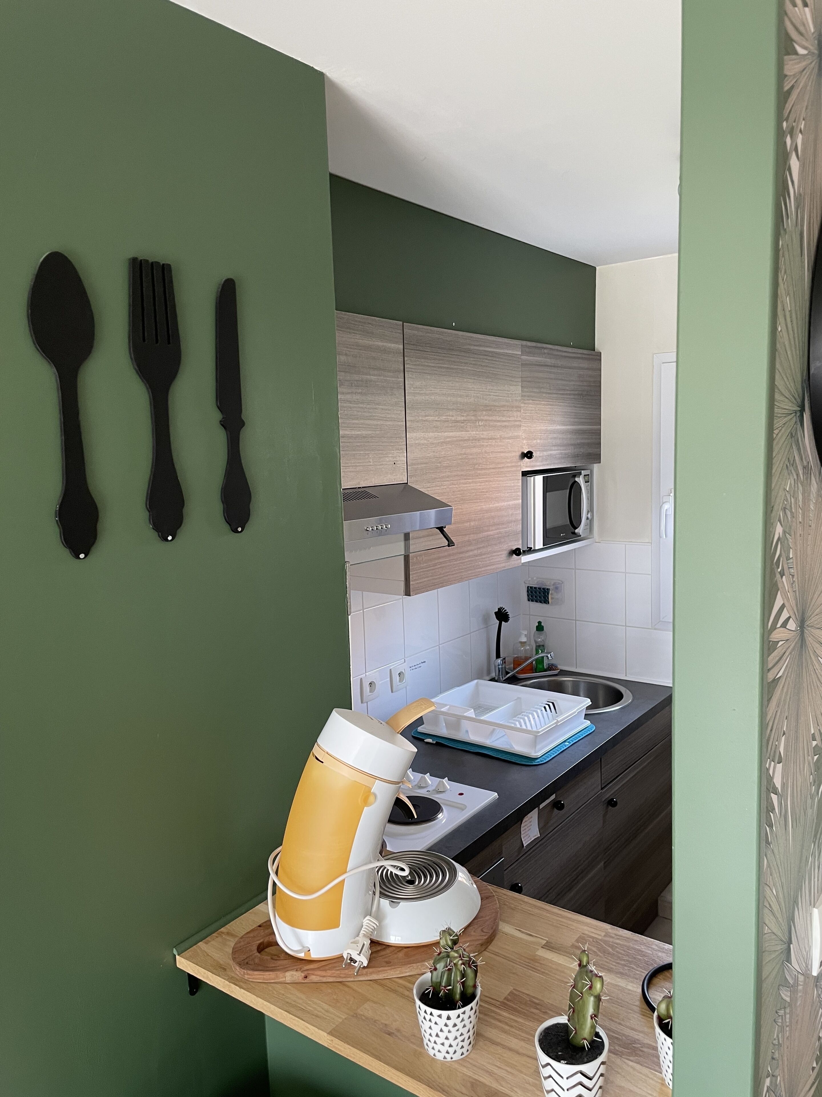 Fridge, oven, stovetop, toaster