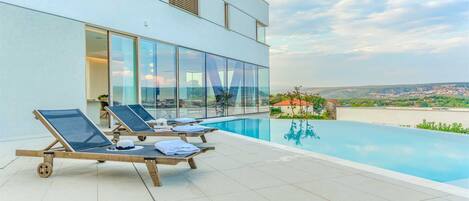 Una piscina climatizada
