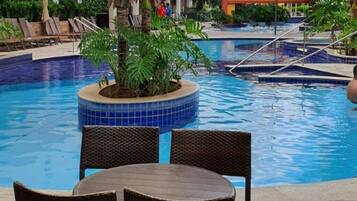 Indoor pool, outdoor pool