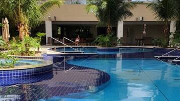 Indoor pool, outdoor pool