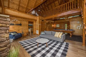 Smart TV, fireplace, video games