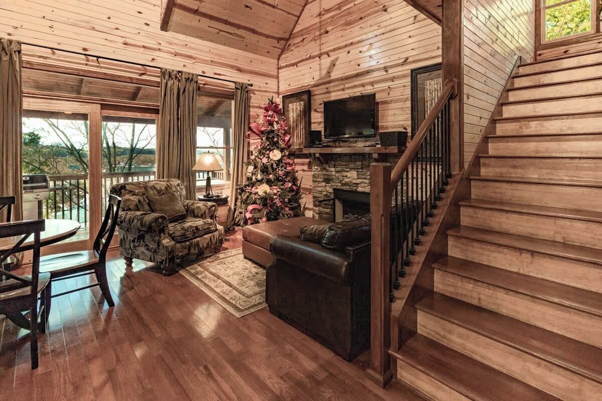 Télévision, cheminée, espaces bureaux