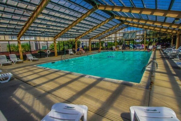 Indoor pool, outdoor pool
