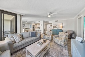 Condo, Multiple Beds, Private Pool, Beach View | Living area | 42-inch TV with cable channels - Coastal Tides at Enclave 403a (Destin)