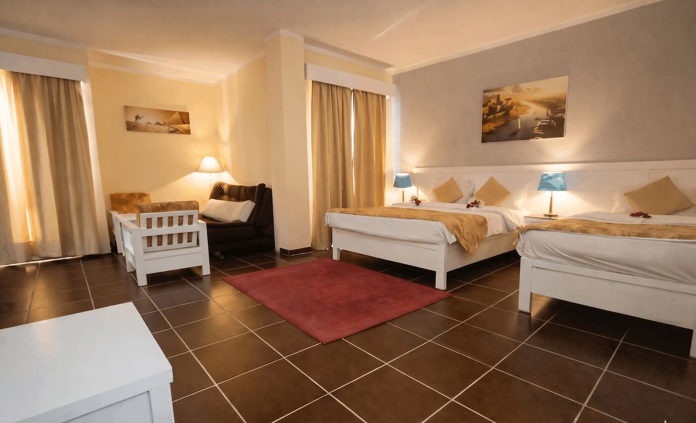 Minibar, in-room safe, blackout curtains, bed sheets