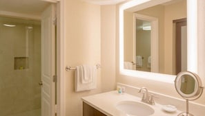 Bidet, towels, toilet paper
