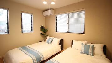 3 slaapkamers, een bureau, gratis wifi, beddengoed