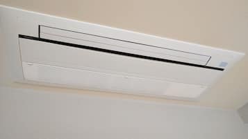 1 bedroom, desk, iron/ironing board, bed sheets