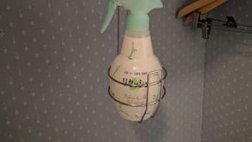 Hair dryer, towels