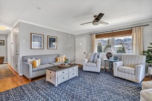 TV, DVD player, books