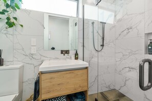 Shower, hair dryer