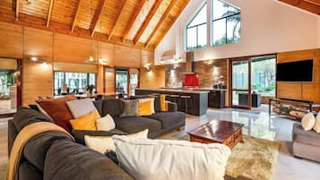 Fireplace, ping pong