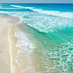 On the beach