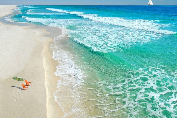 On the beach, snorkelling, surfing