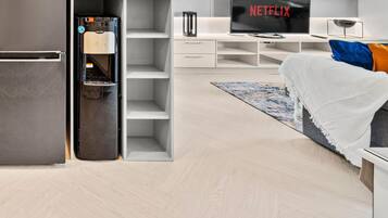 Departamento, 2 habitaciones, vista a la ciudad | Cocina privada | Refrigerador, microondas, parrilla de estufa y arrocera