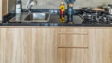 Apartment, 2 Schlafzimmer, Stadtblick | Eigene Küche | Kühlschrank, Mikrowelle, Herdplatte, Reiskocher