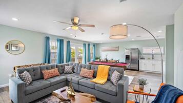 Smart TV, foosball, offices