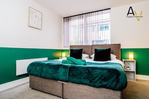 2 bedrooms, iron/ironing board, free WiFi, bed sheets