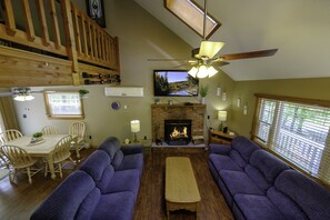 Smart TV, fireplace, DVD player, books - Easy walk to the ski slopes and the shop. (Lackawaxen)