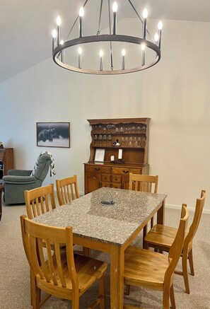 Dining - Open concept, AC/FP, wood view, deck, swim club. F1306 by LRS (Lincoln)