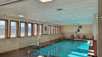 Indoor pool, a heated pool