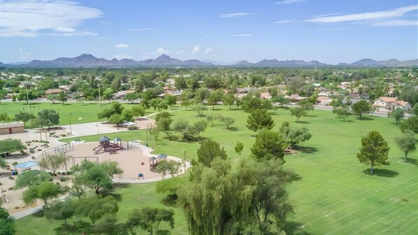 Aerial view - Designer Vibe w/ Spa Tub and Heated Pool (Scottsdale)