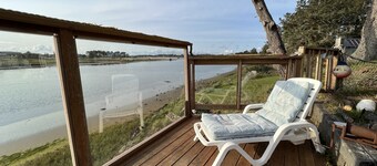 Larger River Front home with Views of the Estuary and peak views of the Ocean