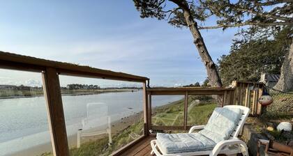 Larger River Front home with Views of the Estuary and peak views of the Ocean