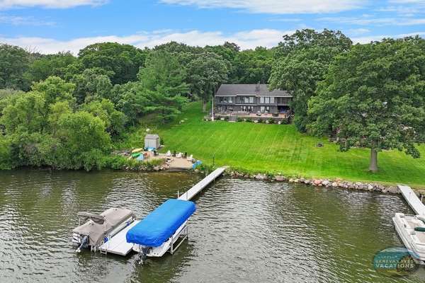 Pier to swim off of or the bring your own boat! (Boats are not included in rental)