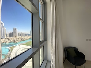 Panoramic Apartment | 2 bedrooms, premium bedding, in-room safe, individually decorated - Lux BnB Standpoint Towers Burj & Fountain Views (Dubai)