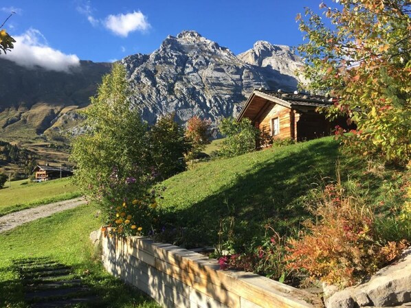 Property grounds - Wifi, Ground floor, view mountain, hammam, terrace, parking, tv, 78m², Le Grand Bornand (Le Grand-Bornand)