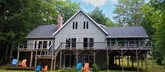 Waterfront Home with ample outdoor entertainment space on Thompson Lake