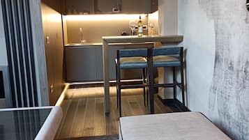Cobertura | Cozinha privada | Máquina de café expresso, cafeteira/chaleira, chaleira elétrica