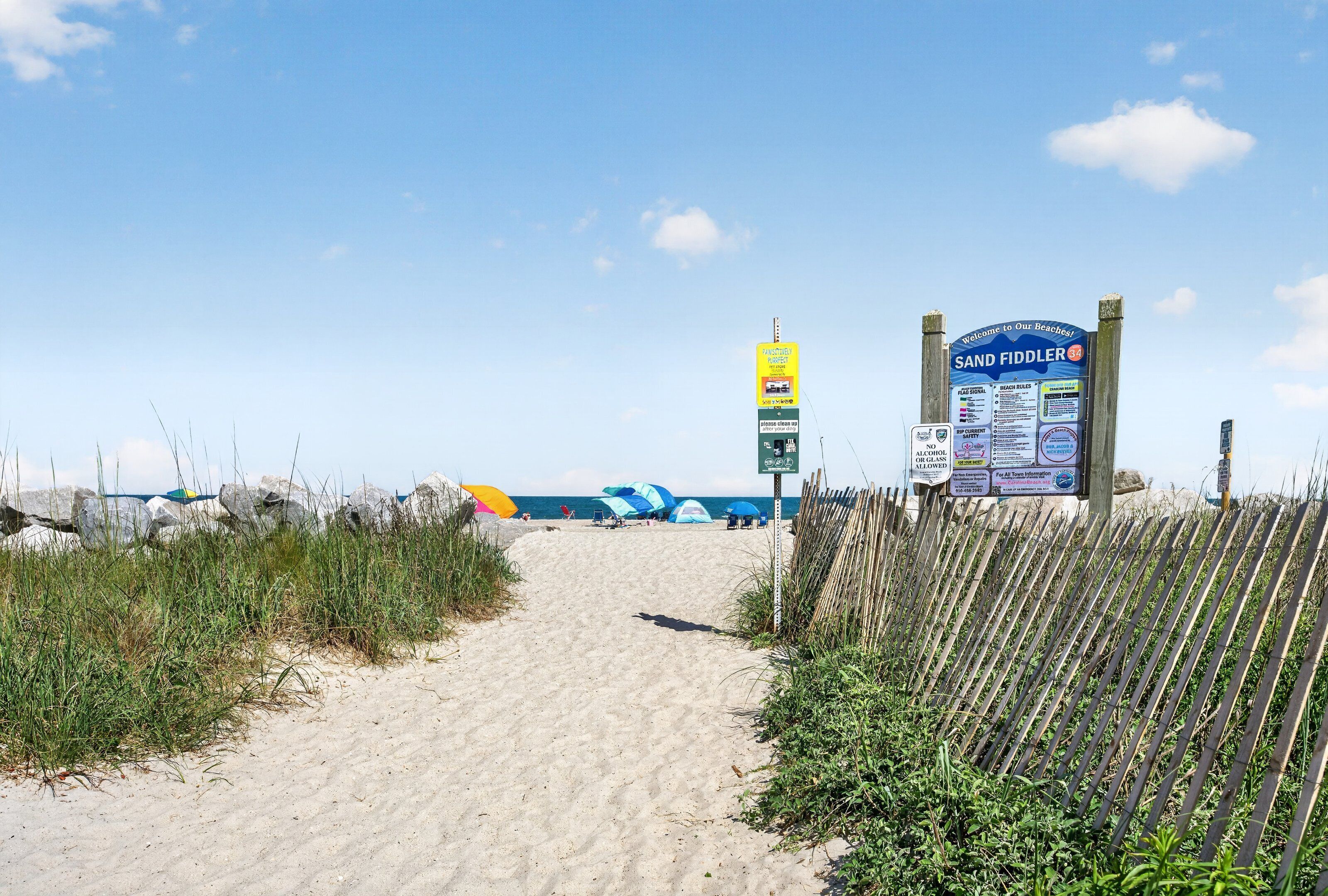 On the beach
