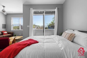 1 bedroom, desk, iron/ironing board, WiFi