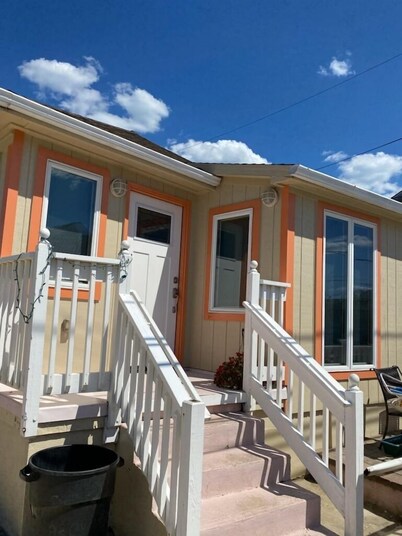 beach house steps to beach and Jenk's Boardwalk