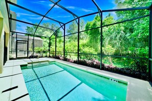A heated pool